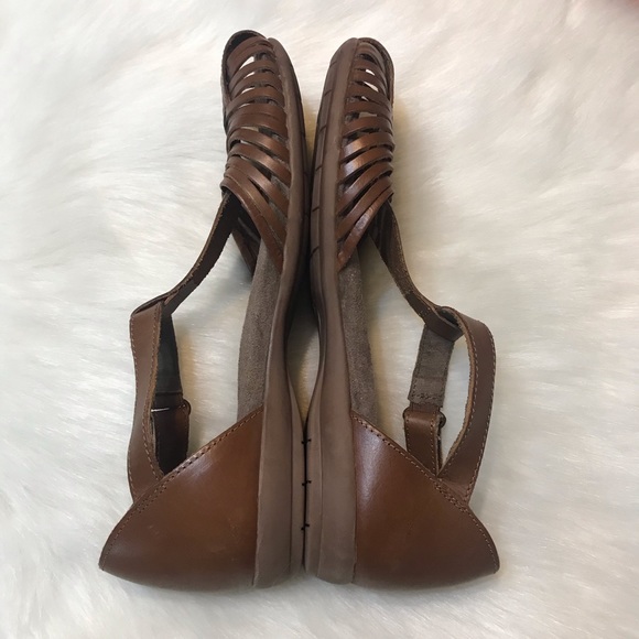 Natural Soul All Thru Comfort ⚜️ Brown Leather Gylo Sandals - Picture 6 of 10